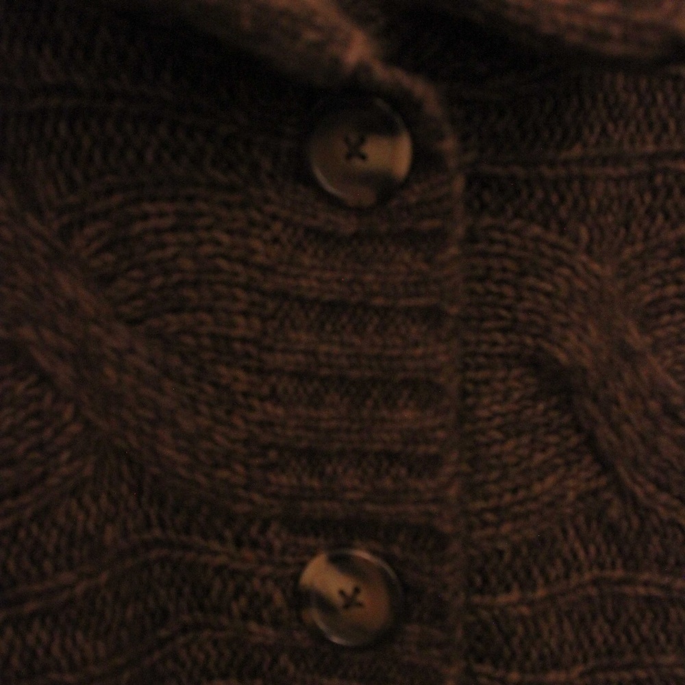 Poncho Style Sweater With Front Buttons - image 4